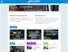 Tablet Screenshot of accordioncentral.com